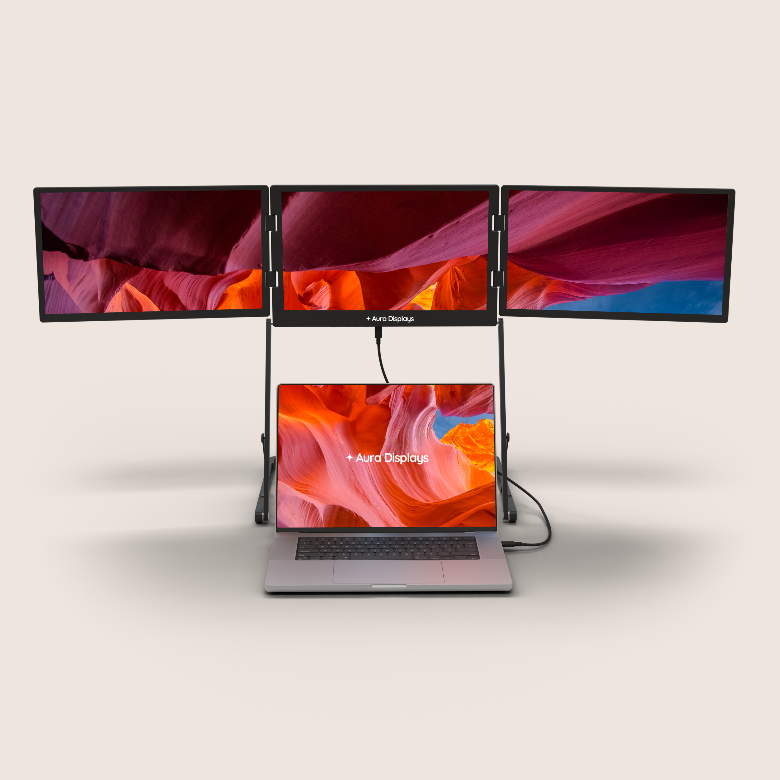 Best Triple Portable Monitors for laptops – Aura