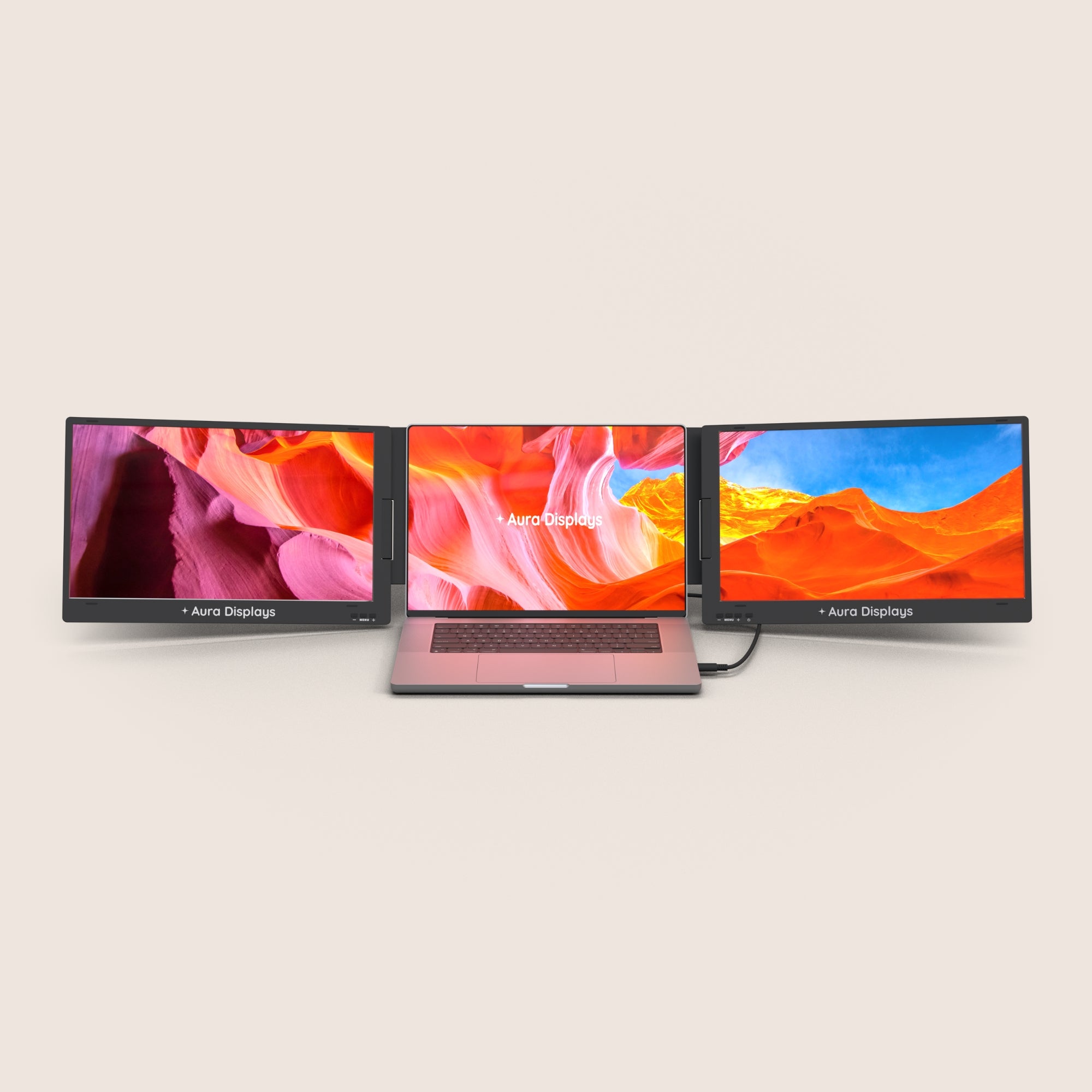 Monitor Diffuser For Multi Display Best Portable Dual Monitor | Full Aluminum Screen Extender – Aura