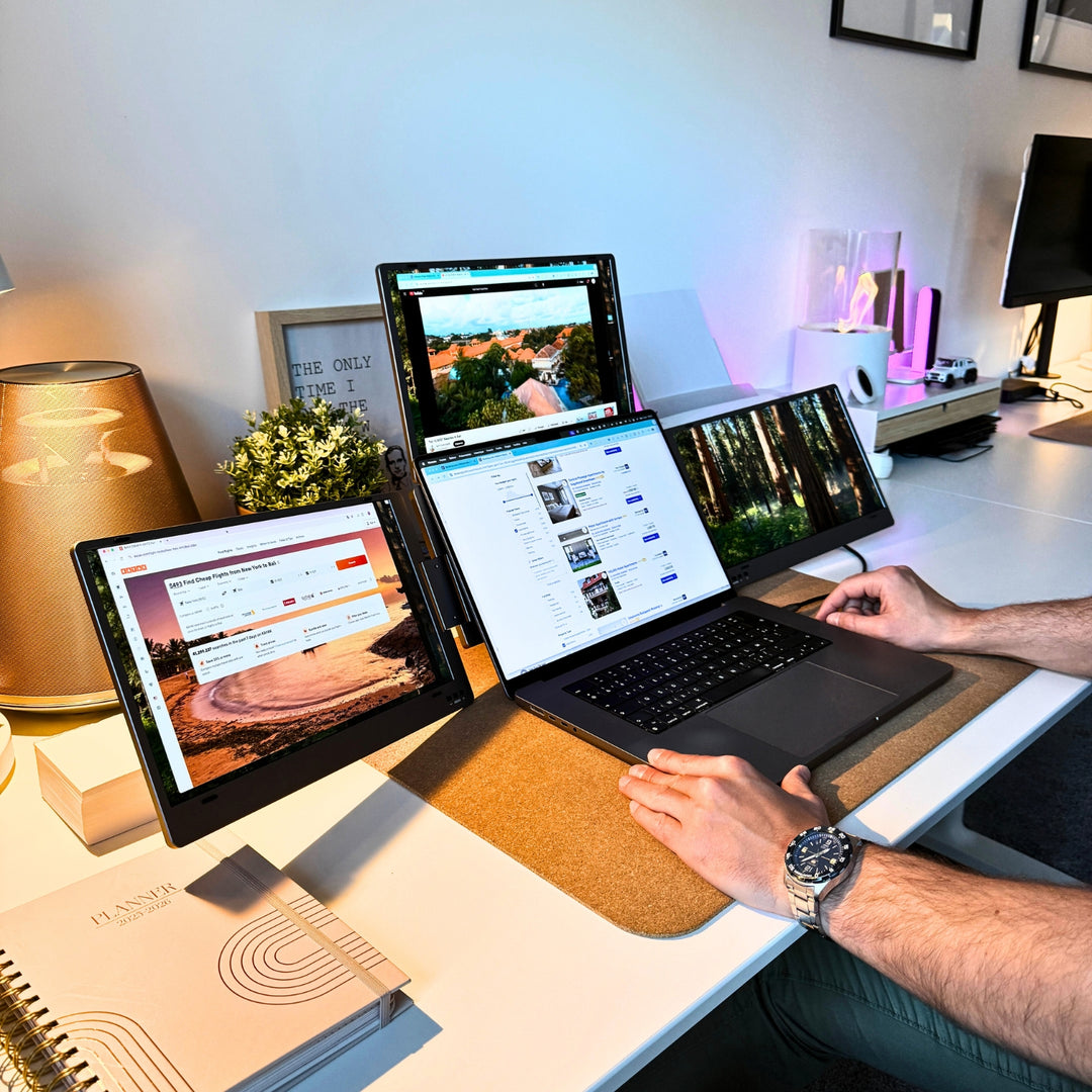 Best Triple Portable Monitors for laptops – Aura